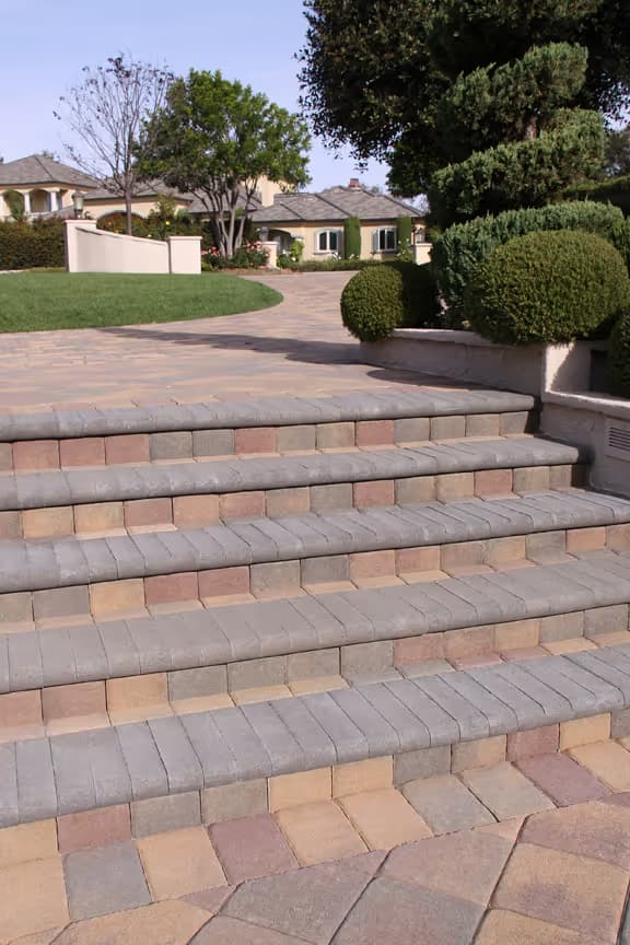 Bullnose Acker-Stone pavers installed — project 3
