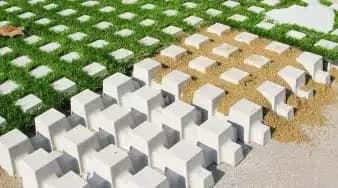 Checker Block Acker-Stone pavers installed — project 3