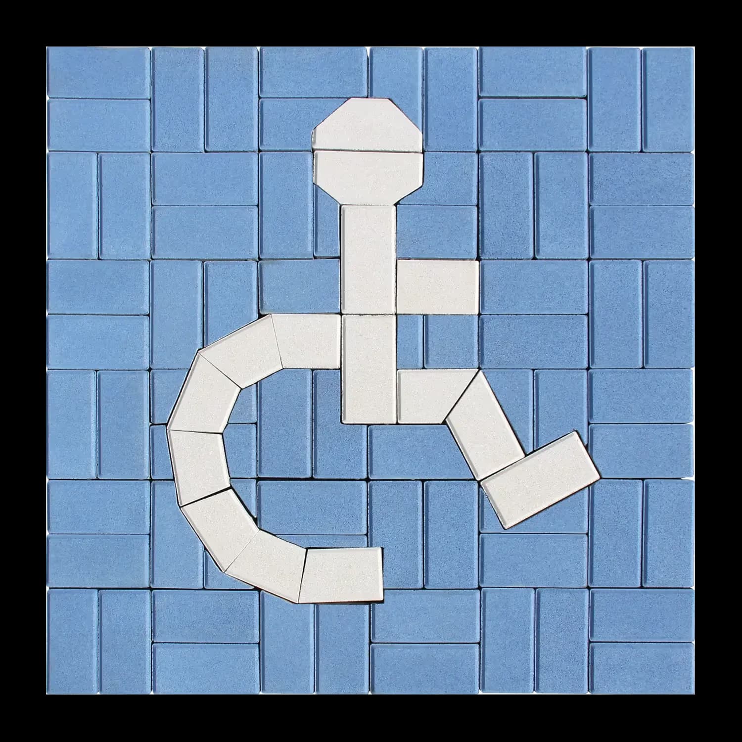 Handicapped Parking Kit Acker-Stone pavers installed — project 3