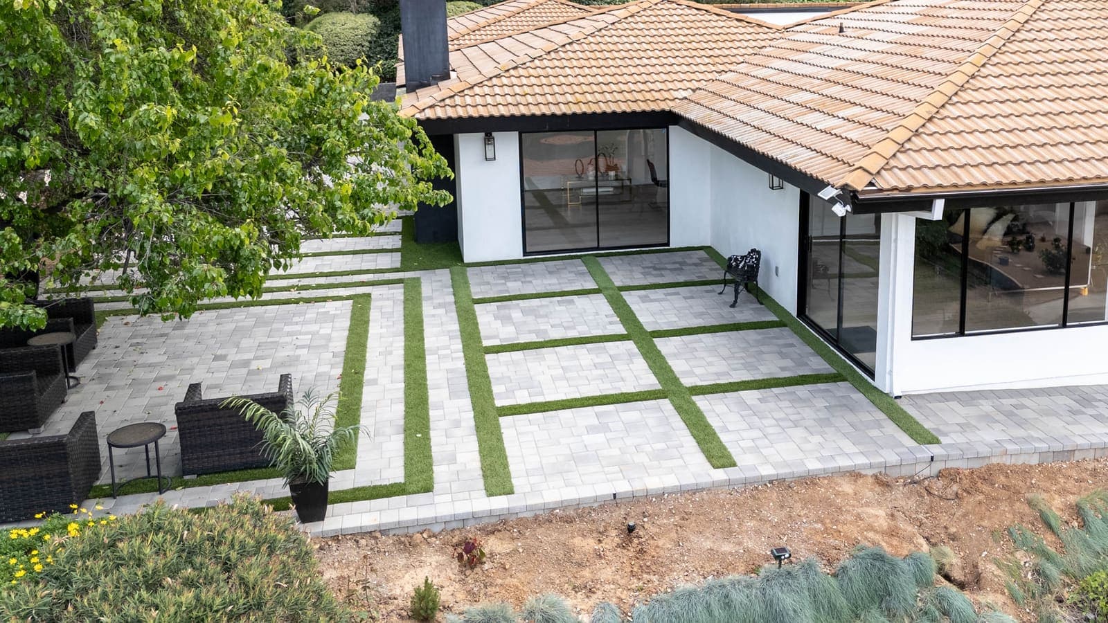Paseo Acker-Stone pavers installed — project 1