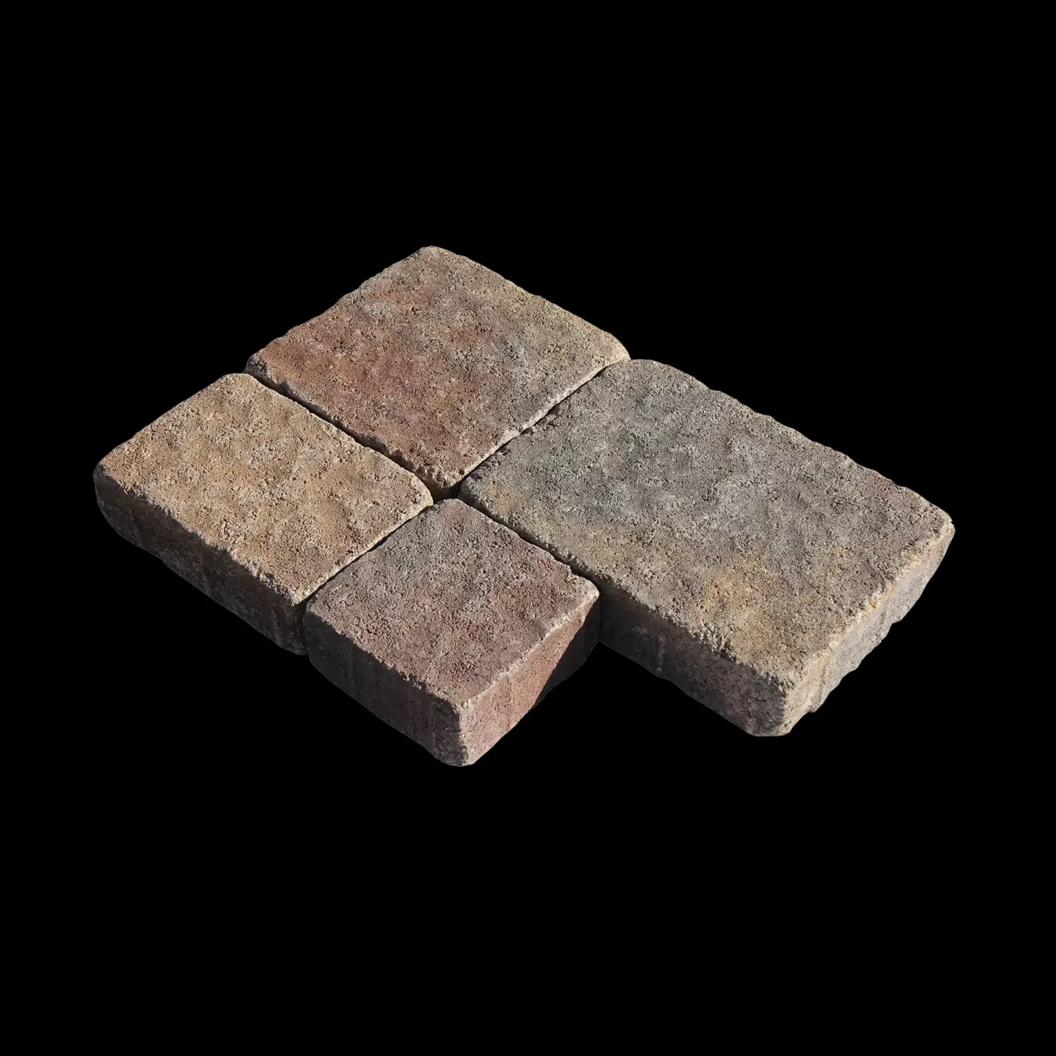 Siena Embossed Sq & Rec, Small & Large Acker-Stone pavers installed — project 3