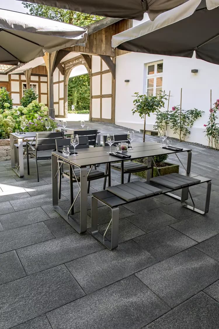 Umbriano 12 x 24 Acker-Stone pavers installed — project 1