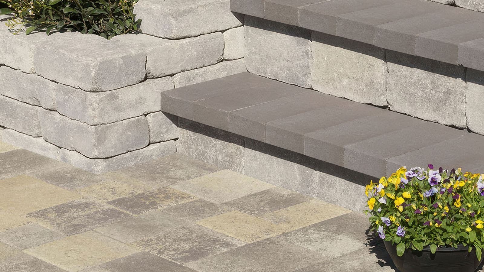 6x14 Bullnose Coping Angelus pavers installed — project 3