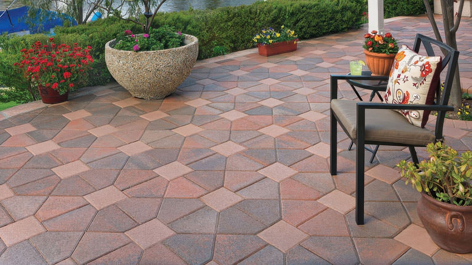 8x8 Paving Stones Angelus pavers installed — project 1