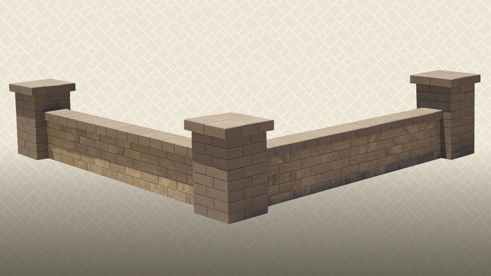 Bastione Wall Stone™ & Wall Cap Angelus pavers installed — project 4
