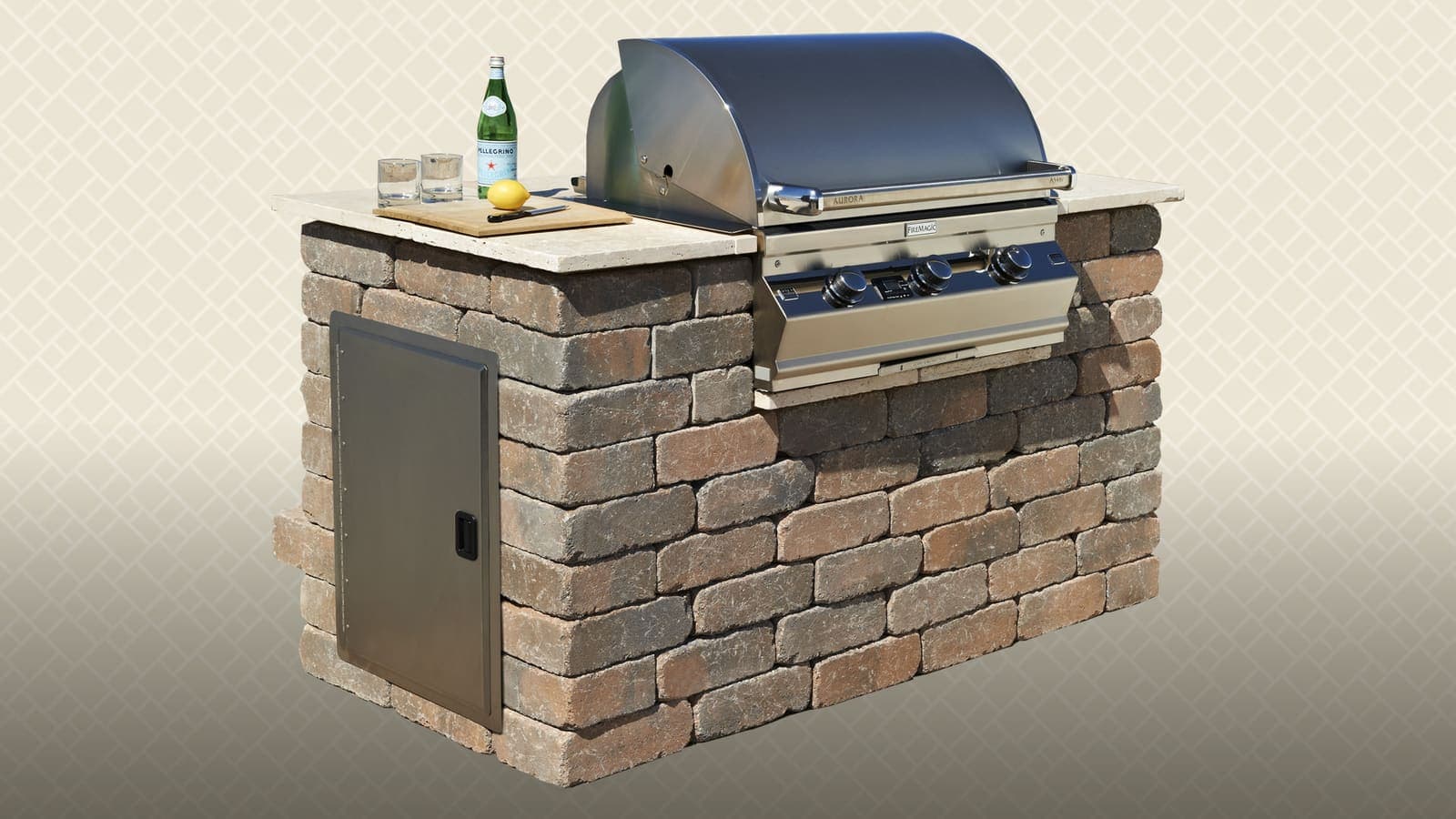 BBQs, Firepits & Tables Angelus pavers installed — project 9