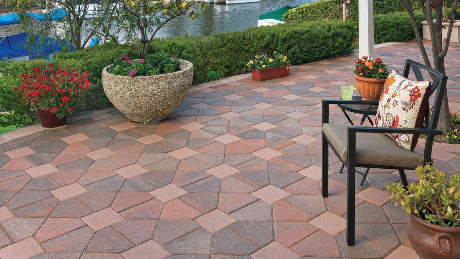 Bishops Hat Paving Stones Angelus pavers installed — project 2