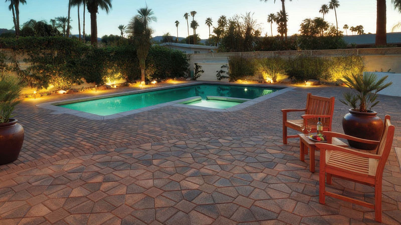 Bishops Hat Paving Stones Angelus pavers installed — project 4