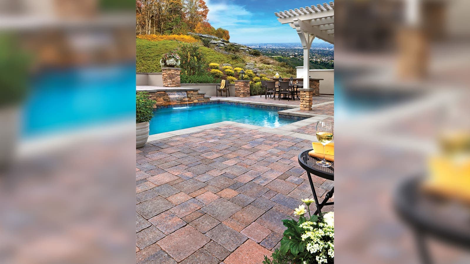 Castle Cobble I & II Paving Stones Angelus pavers installed — project 4