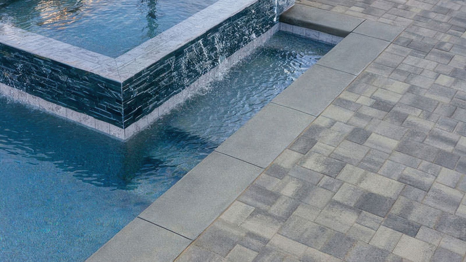 Courtyard Stone Paving Stones Angelus pavers installed — project 3
