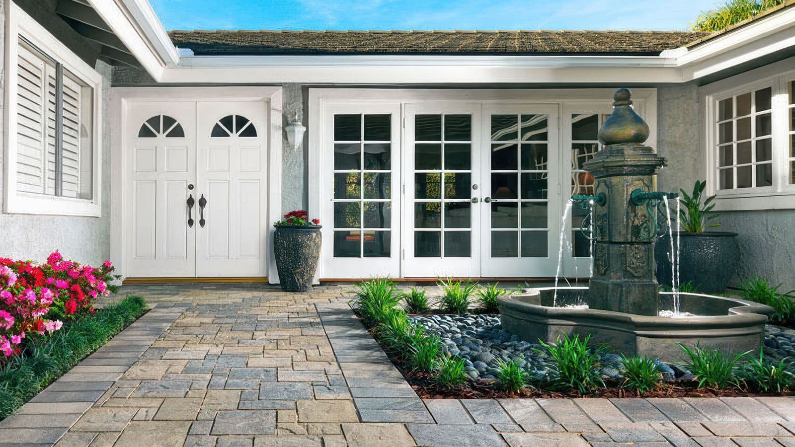 Heartland Paving Stones Angelus pavers installed — project 1