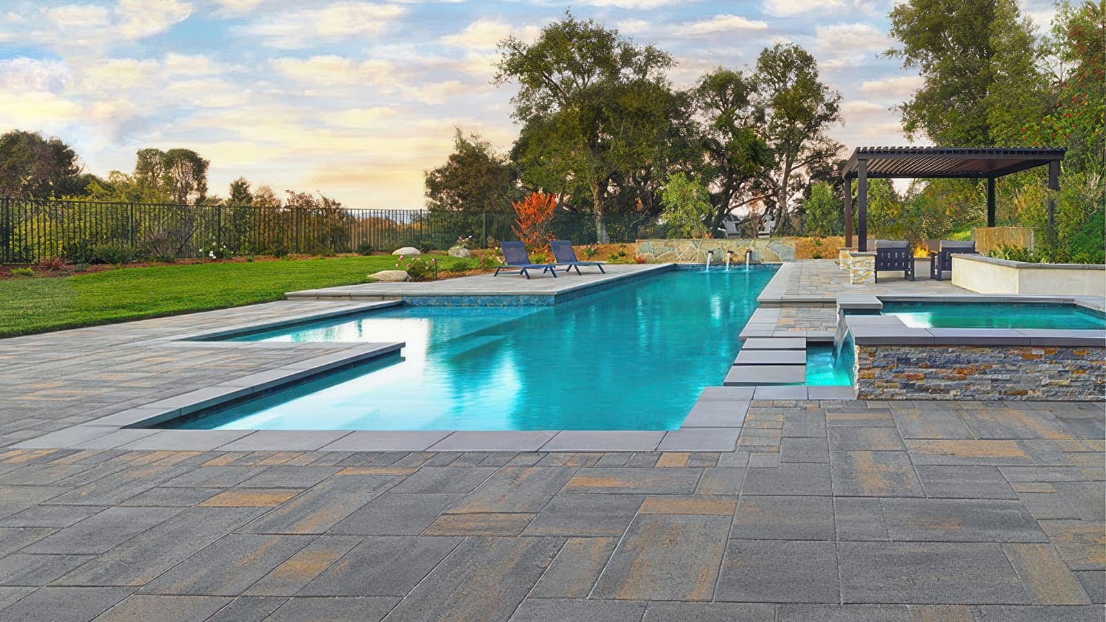 Paseo I & II Paving Stones Angelus pavers installed — project 2