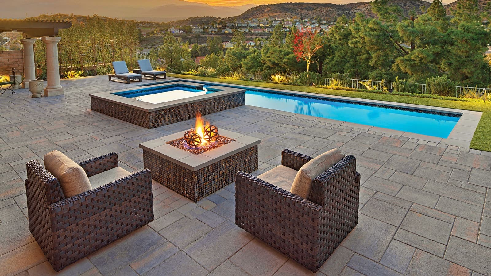 Paseo I & II Paving Stones Angelus pavers installed — project 6
