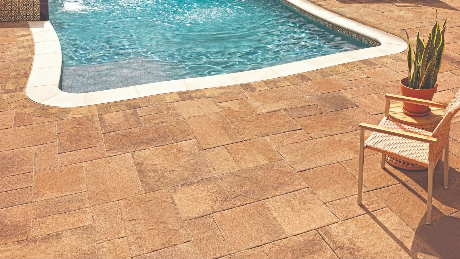 Pavilion I & II Paving Stones Angelus pavers installed — project 7