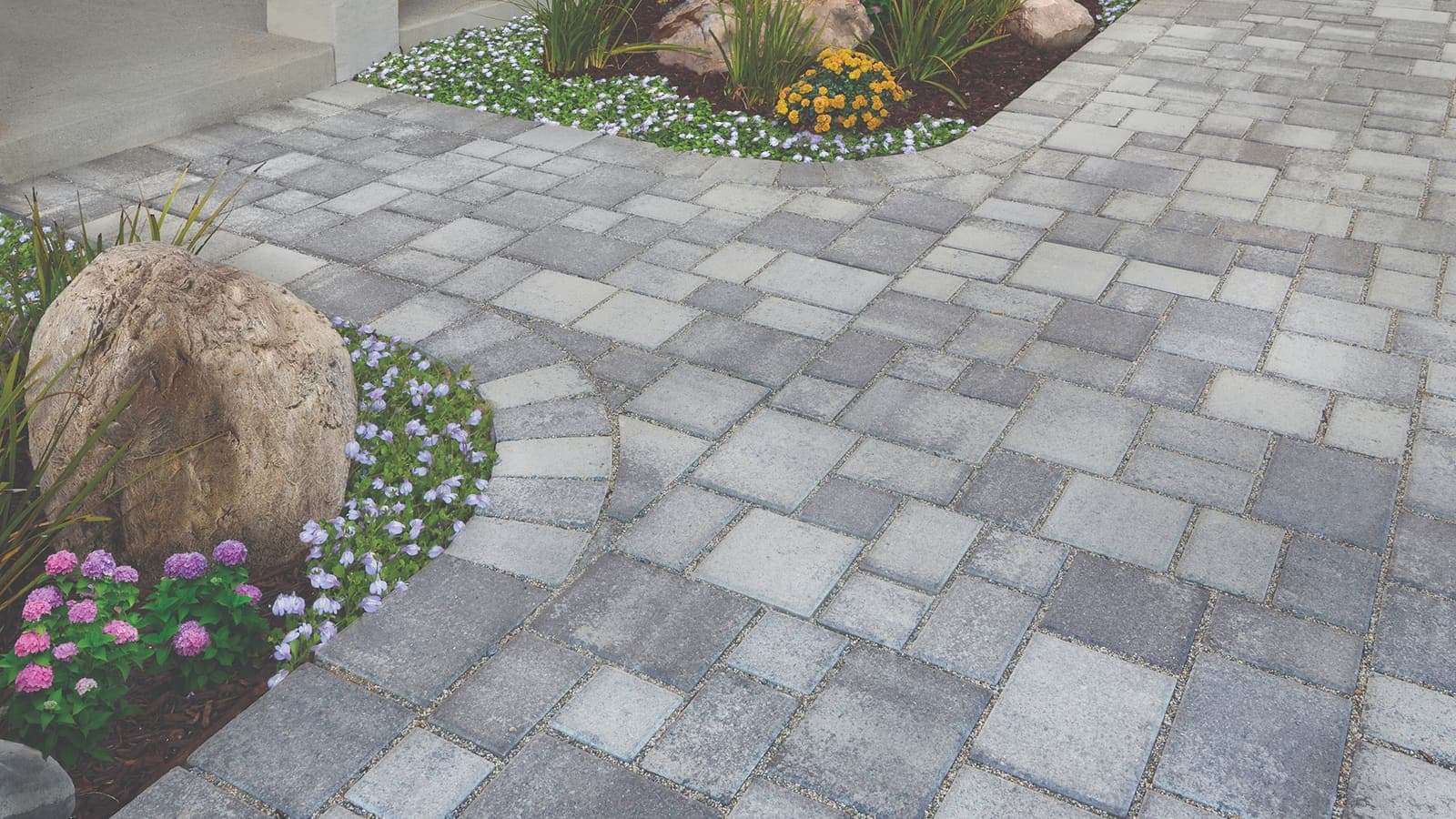 Permeable Courtyard Paving Stones Angelus pavers installed — project 3