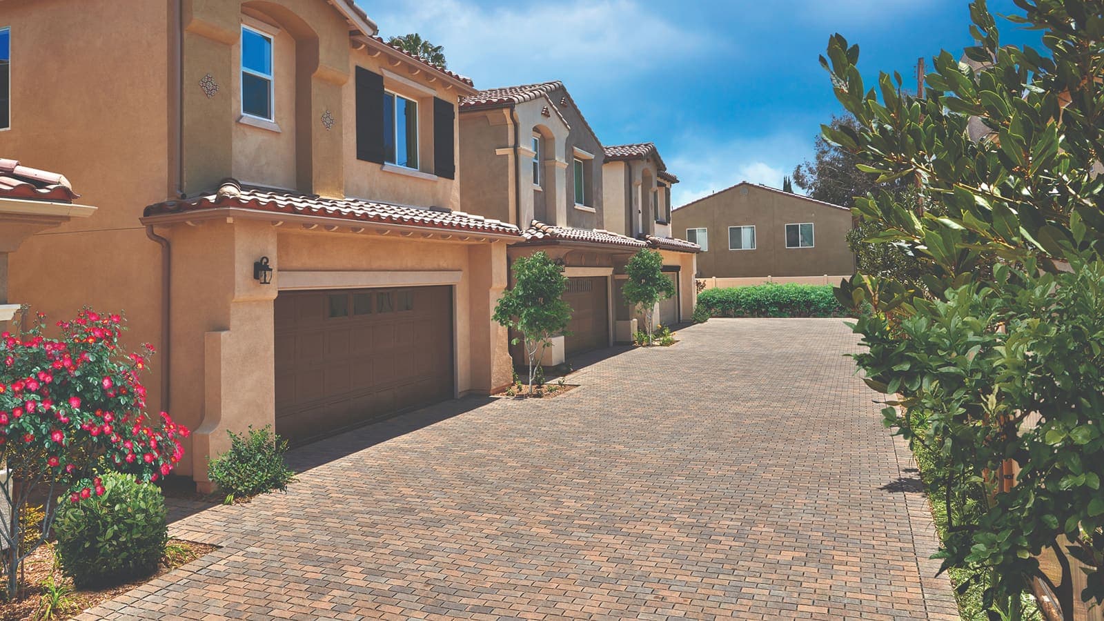 Permeable Holland Paving Stones Angelus pavers installed — project 5