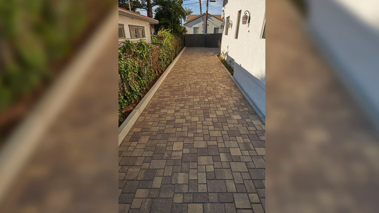 Permeable Slate Paving Stones Angelus pavers installed — project 3
