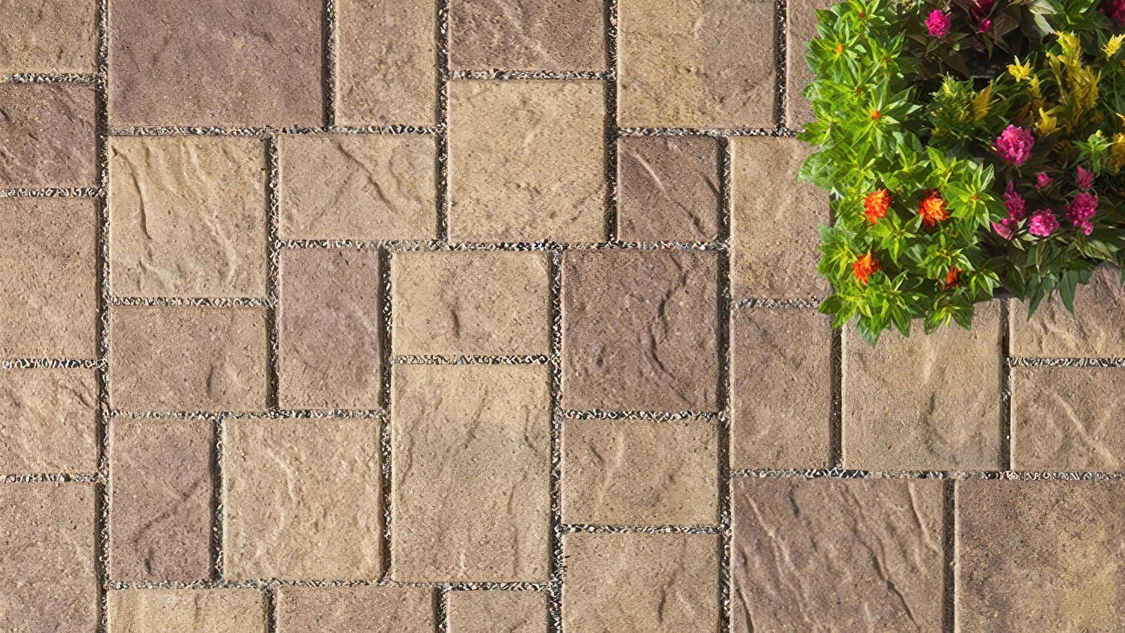 Permeable Slate Paving Stones Angelus pavers installed — project 4