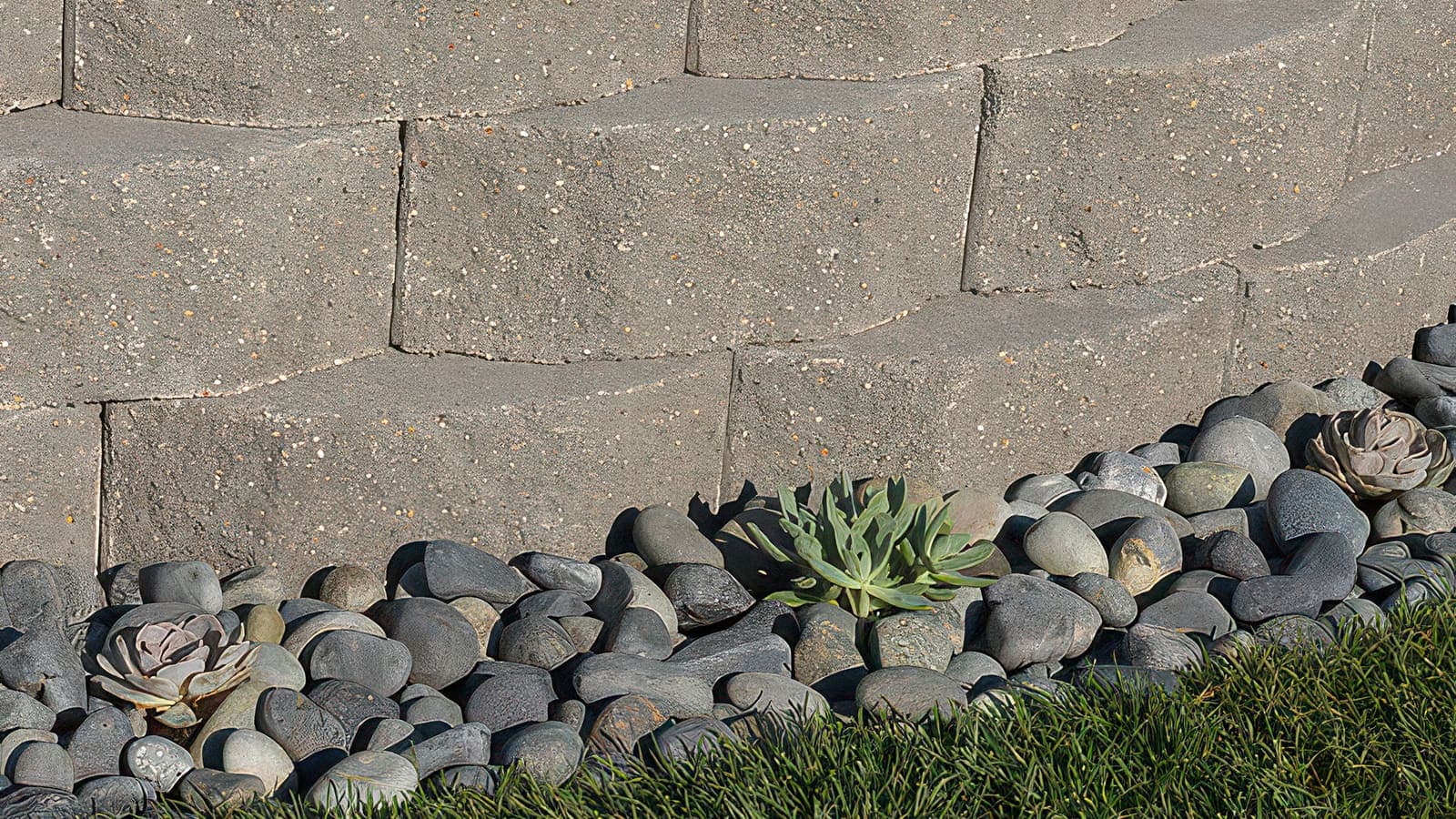 Planter Wall Angelus pavers installed — project 8