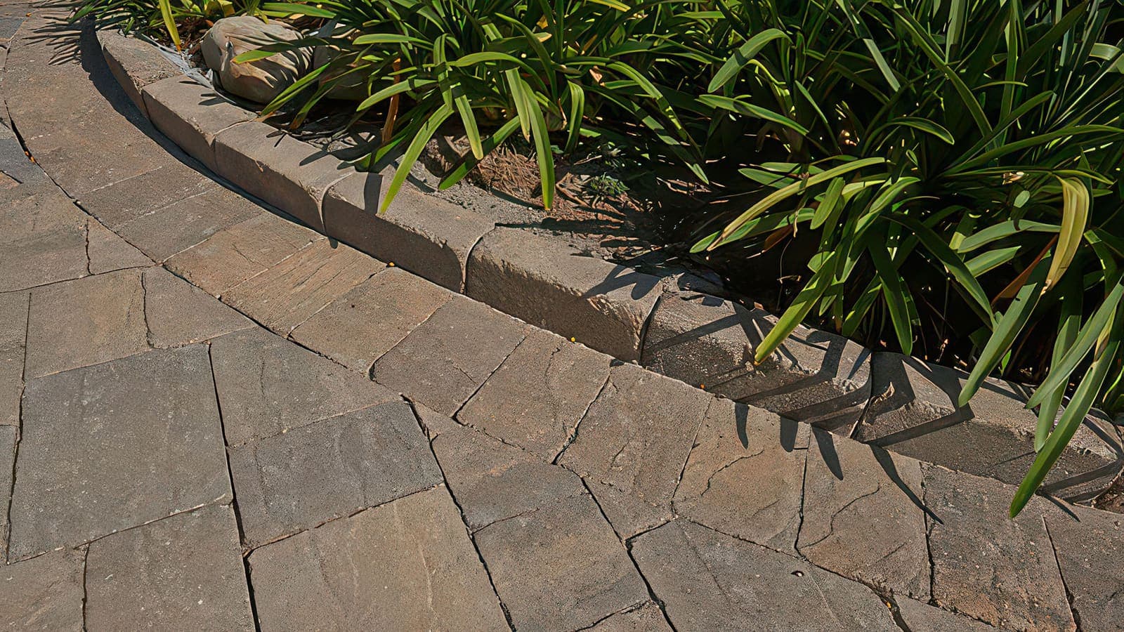 Rustic Wall Stone Angelus pavers installed — project 5