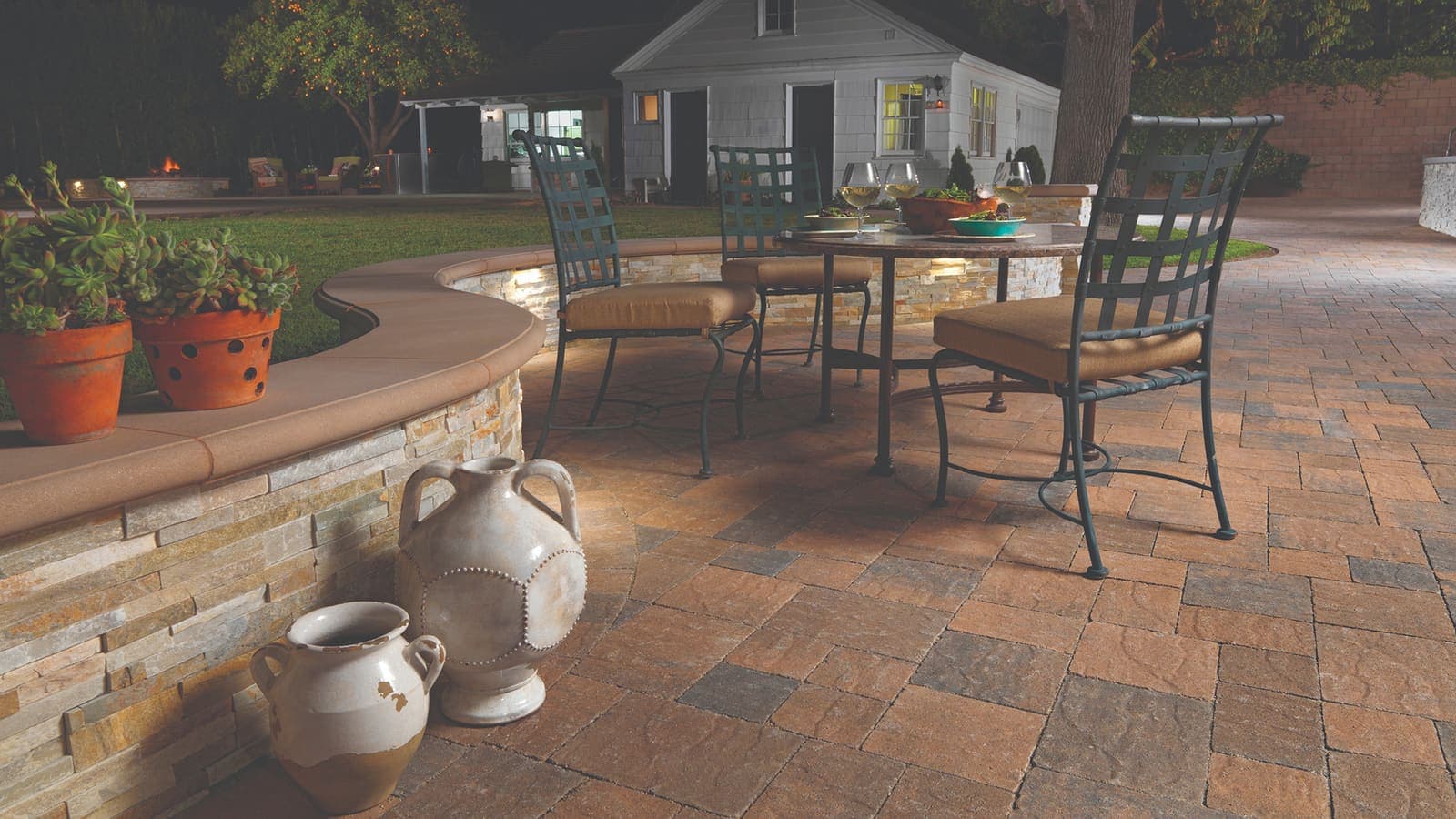 Slate Stone Paving Stones Angelus pavers installed — project 5