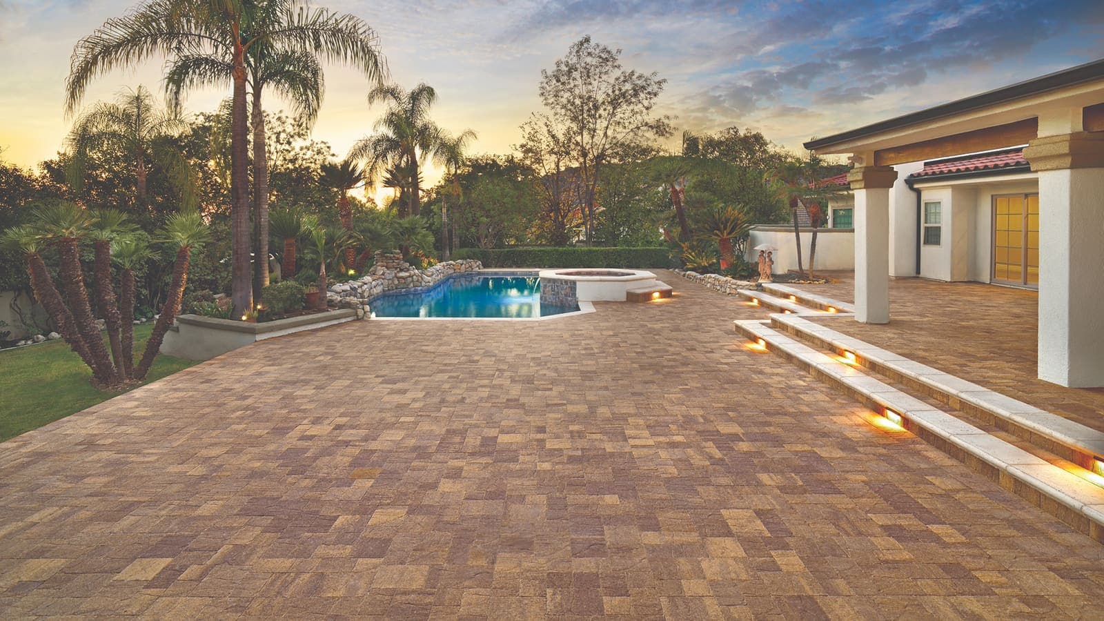 Slate Stone Paving Stones Angelus pavers installed — project 8