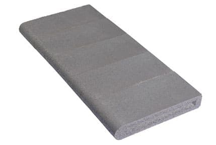 6x14 Bullnose Coping in Charcoal — Angelus pavers