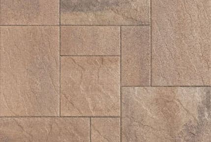 Pavilion I & II Paving Stones in Adobe - Copper - Mocha — Angelus pavers
