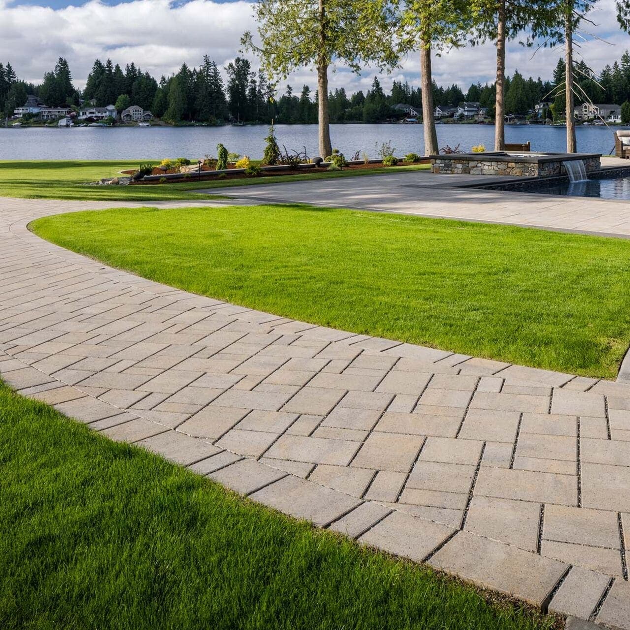 Aqua Dublin Belgard pavers installed — project 2