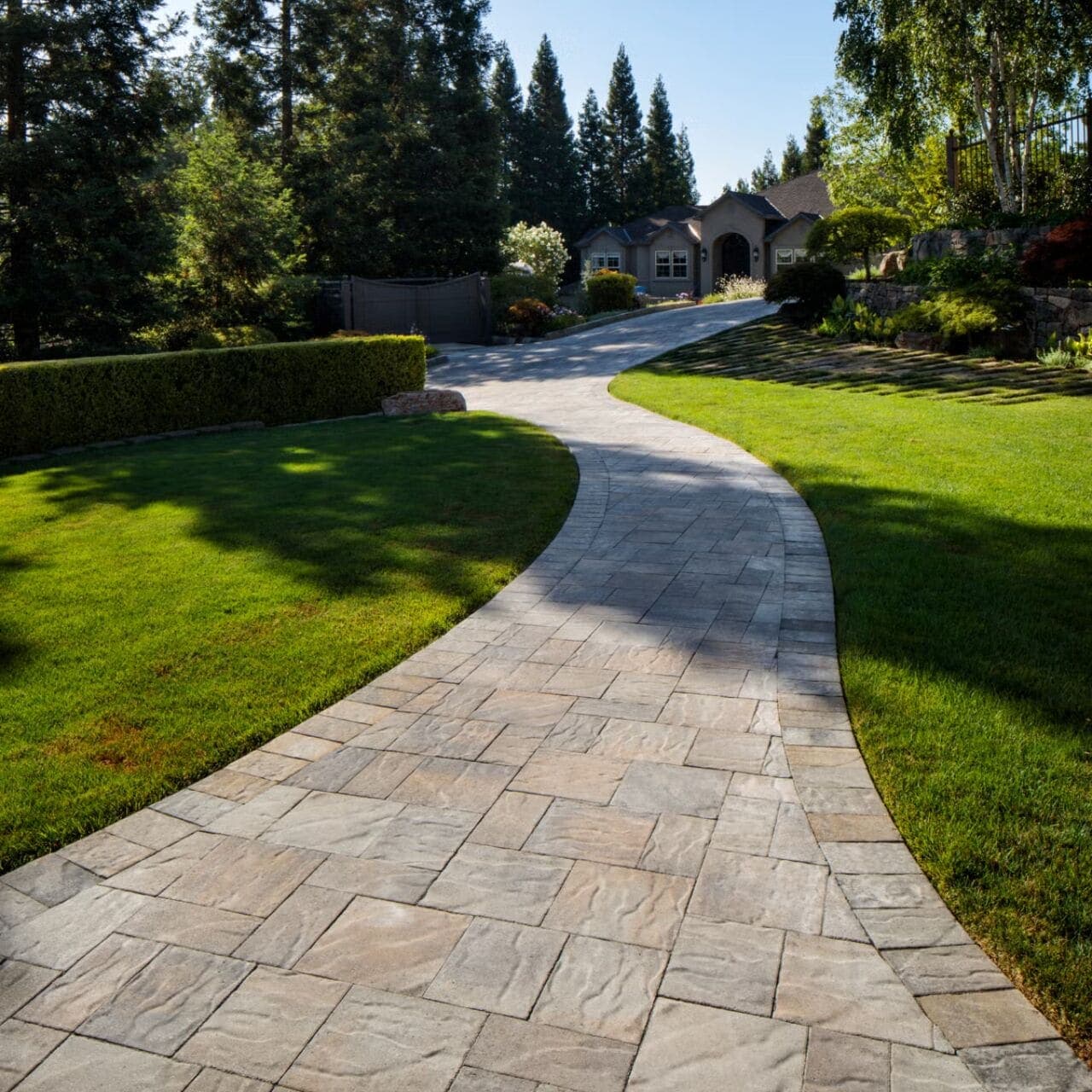 Avalon Slate Belgard pavers installed — project 1