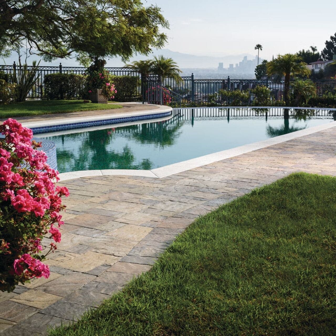 Avalon Slate Belgard pavers installed — project 4