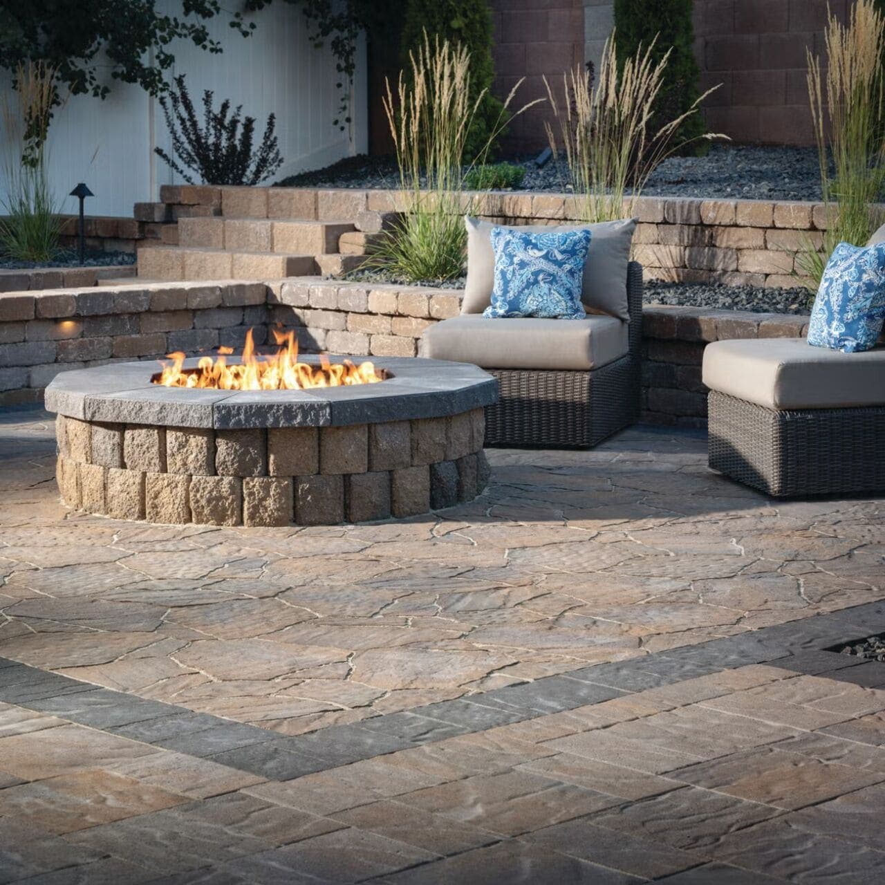 Avalon Slate Belgard pavers installed — project 5