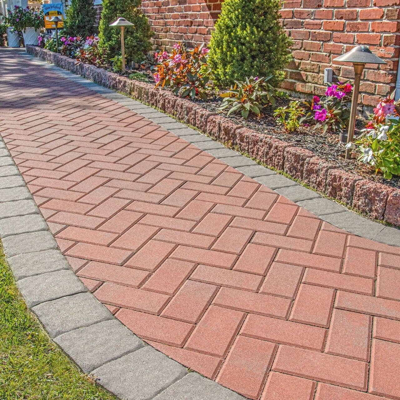 Brick Stone Belgard pavers installed — project 1