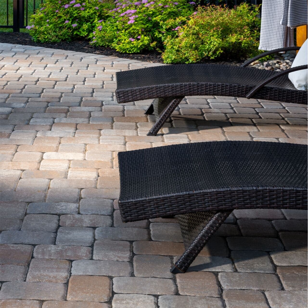 Cambridge Cobble Belgard pavers installed — project 8