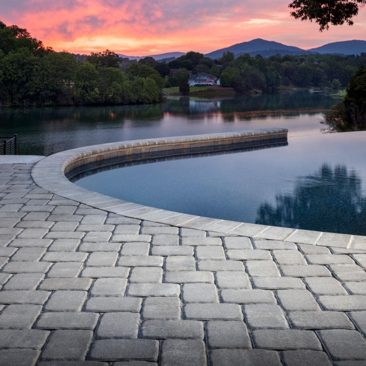 Cambridge Cobble Belgard pavers installed — project 9