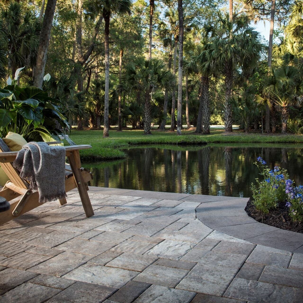 Catalina Slate Belgard pavers installed — project 8