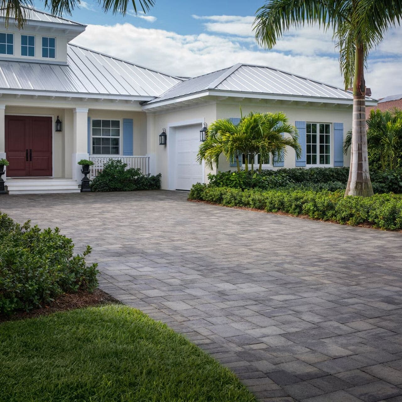 Catalina Slate Belgard pavers installed — project 9