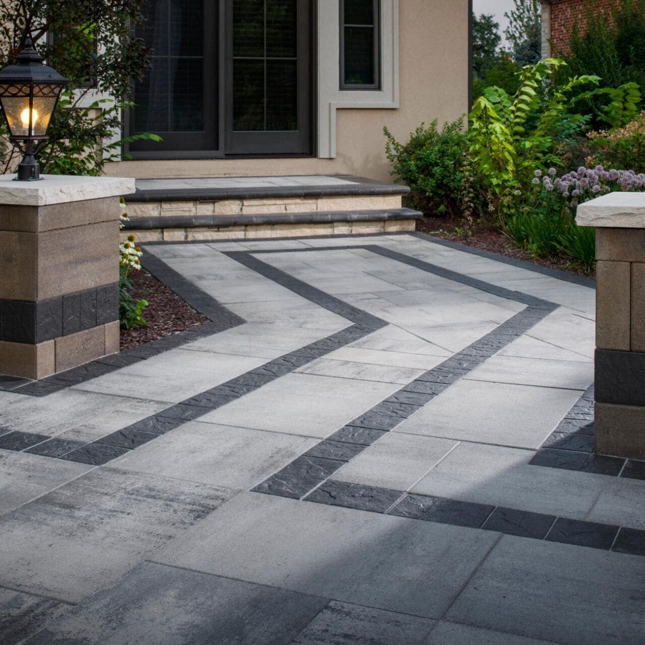 Dimensions Belgard pavers installed — project 5