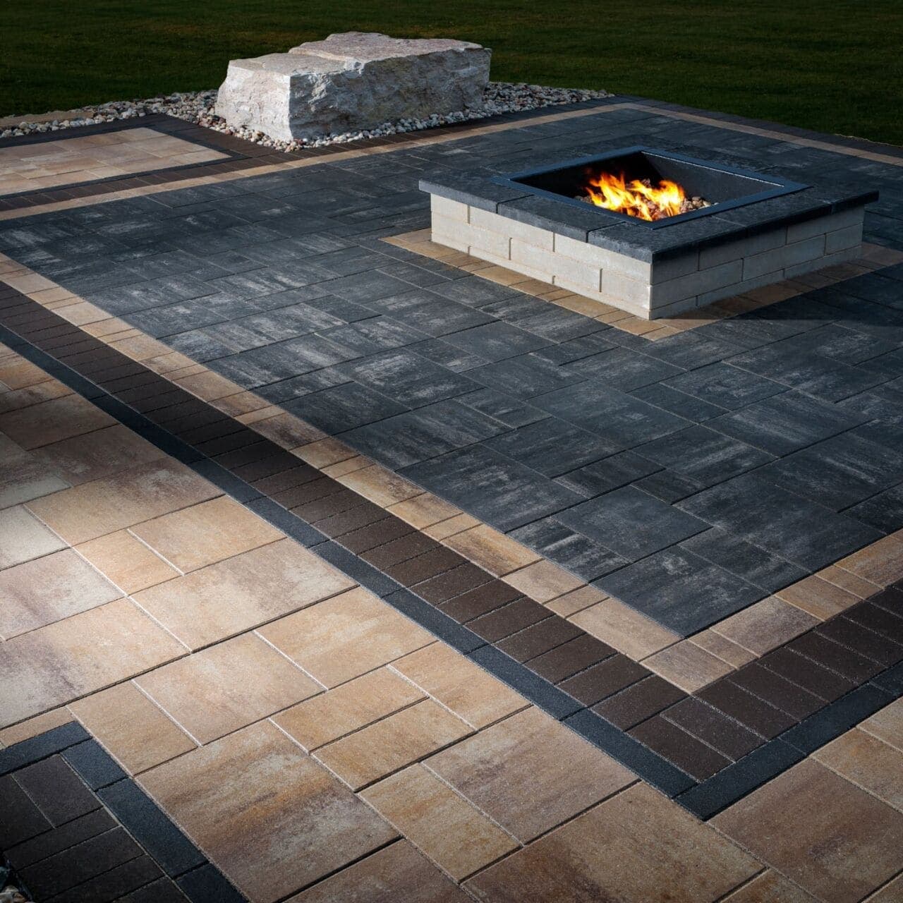 Dimensions Belgard pavers installed — project 8
