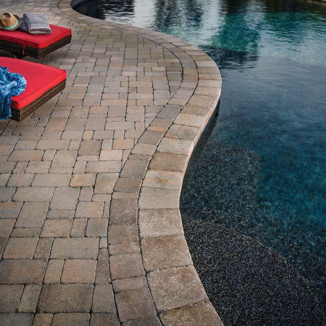 Dublin Cobble Paver Belgard pavers installed — project 9