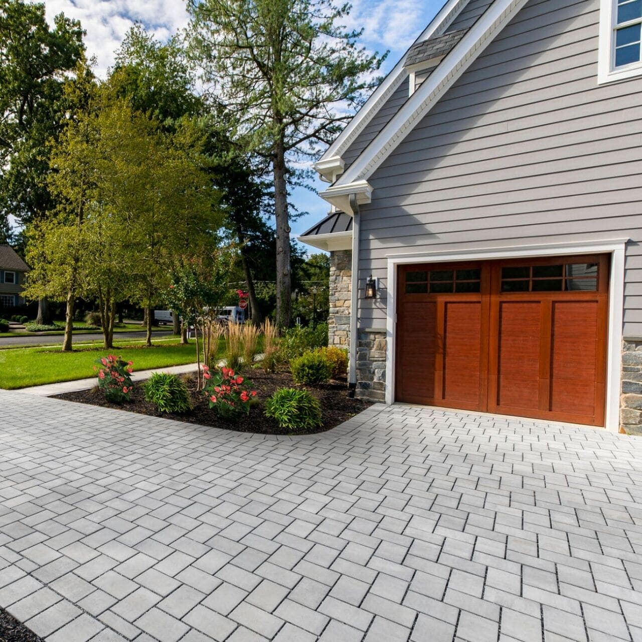 Eco Cobble Belgard pavers installed — project 3