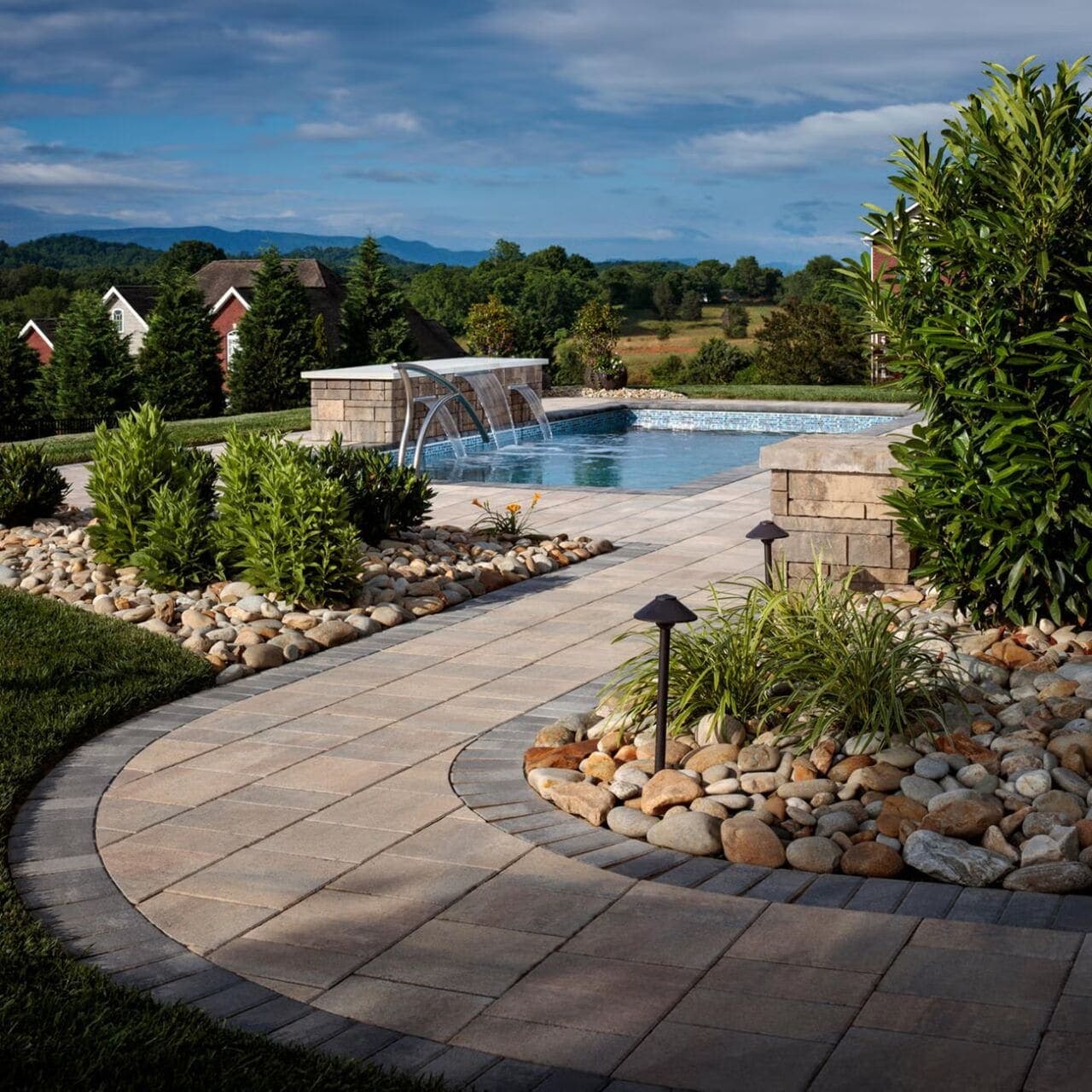 Holland Stone Belgard pavers installed — project 11