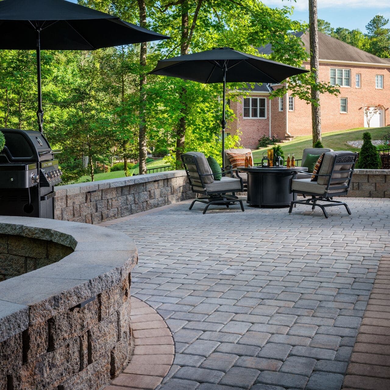 London Cobble Belgard pavers installed — project 2