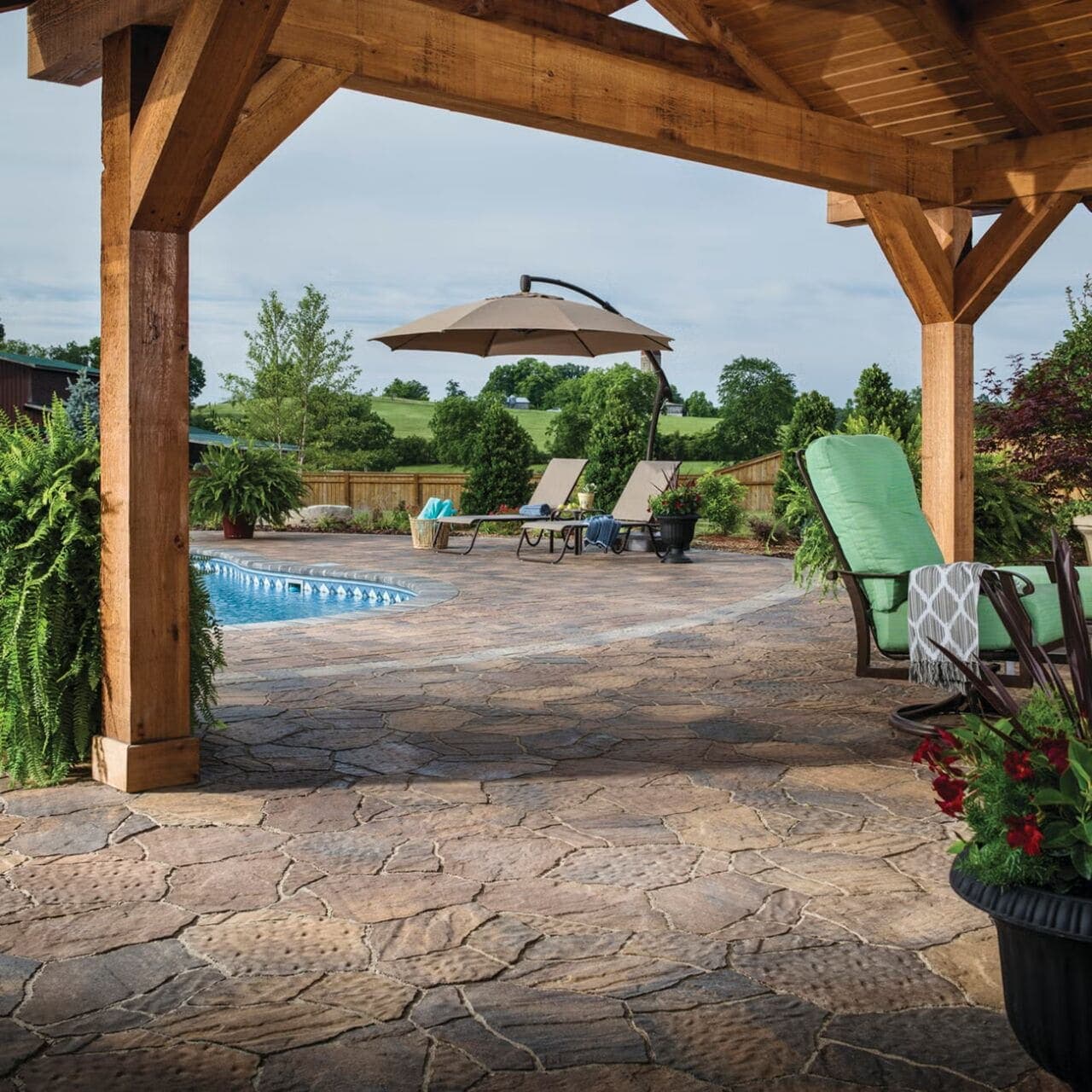 Mega-Arbel Belgard pavers installed — project 1