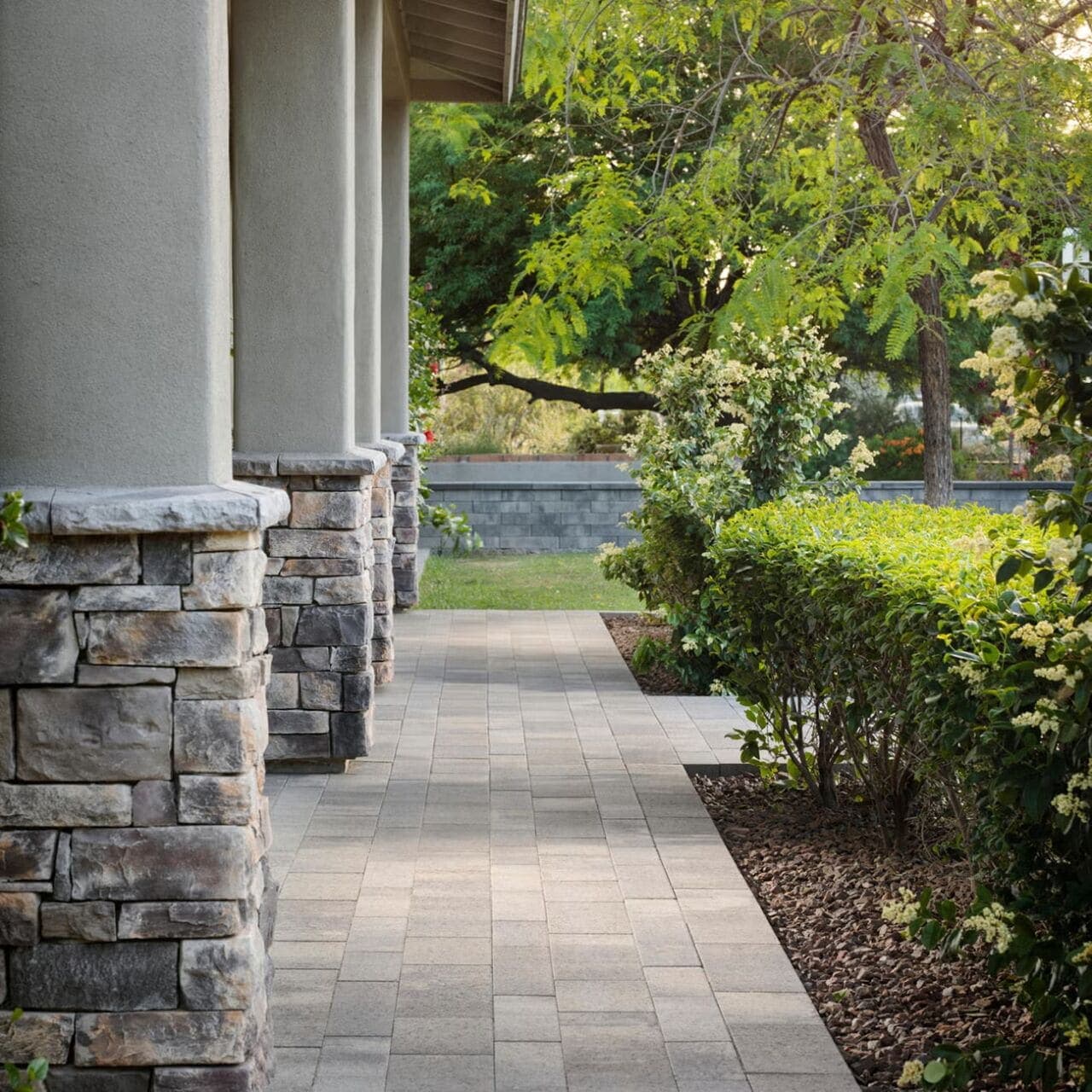Melville Plank Belgard pavers installed — project 13