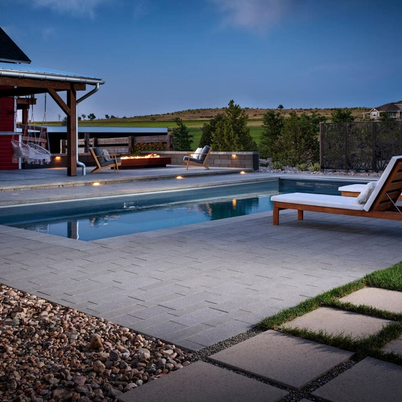 Melville Plank Belgard pavers installed — project 8