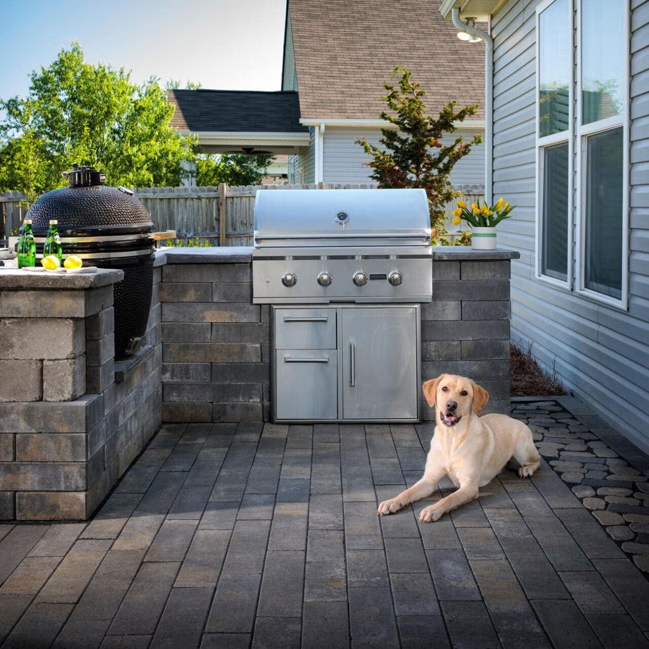 Melville Plank Belgard pavers installed — project 10