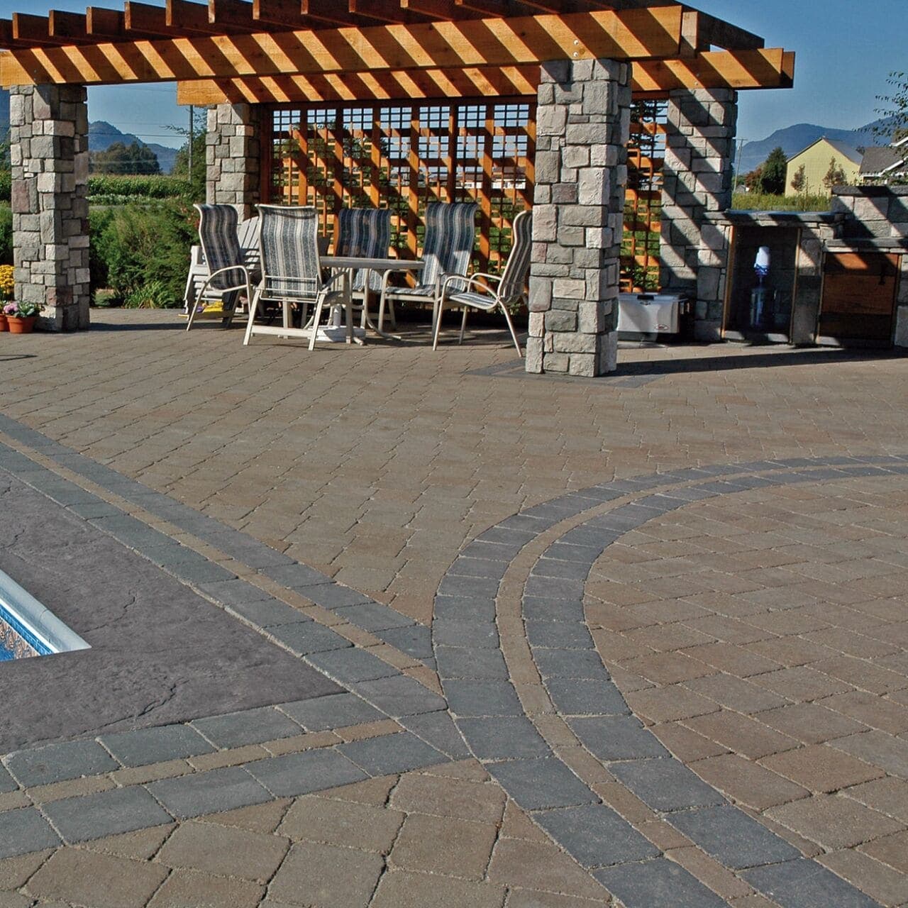 Old Country Stone Belgard pavers installed — project 1