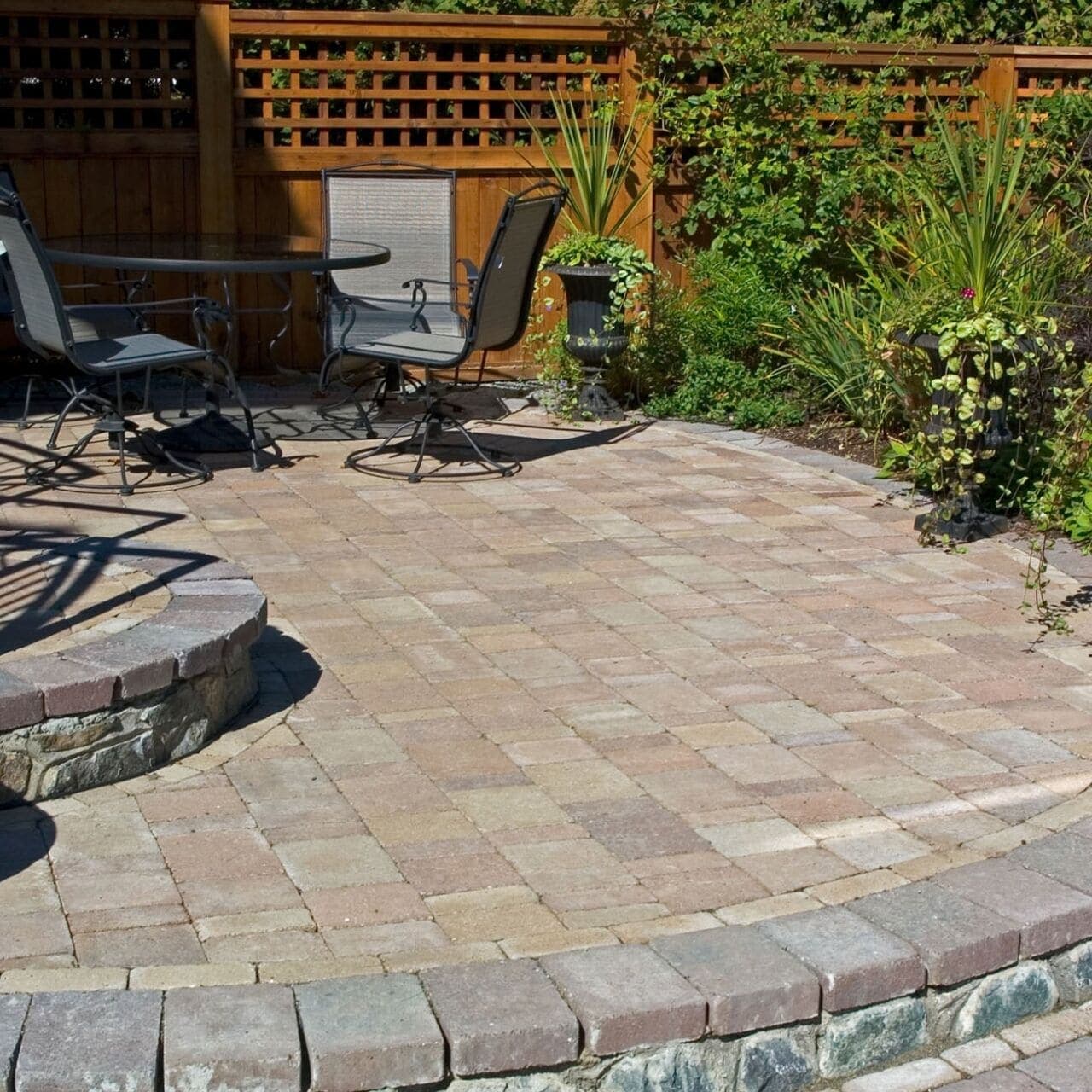 Old Country Stone Belgard pavers installed — project 3