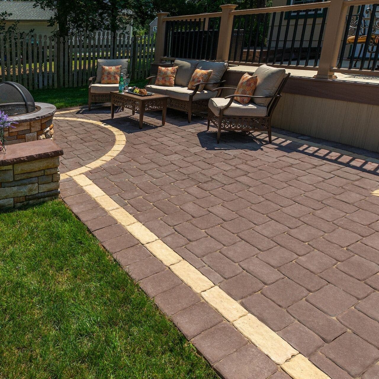 Old Towne Cobble Belgard pavers installed — project 4
